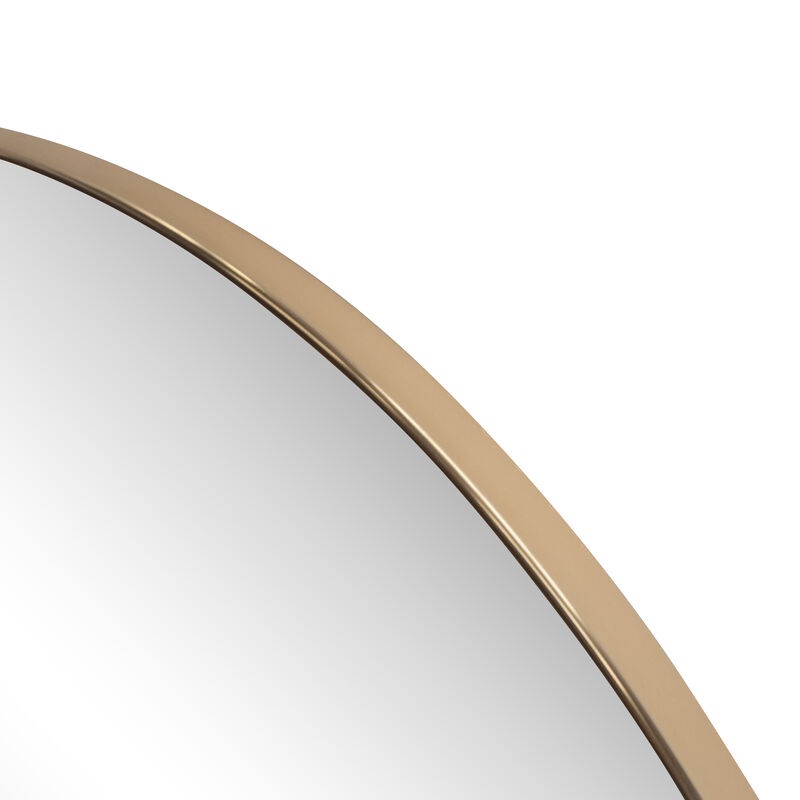 Solstice Half Circle Metal Framed Wall Mounted Mirror image number 6