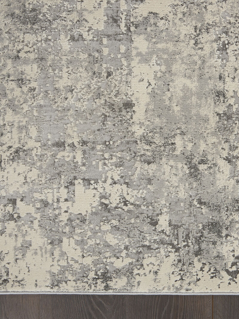 Rustic Textures RUS07 Gray/Beige 6' x 9' Rug