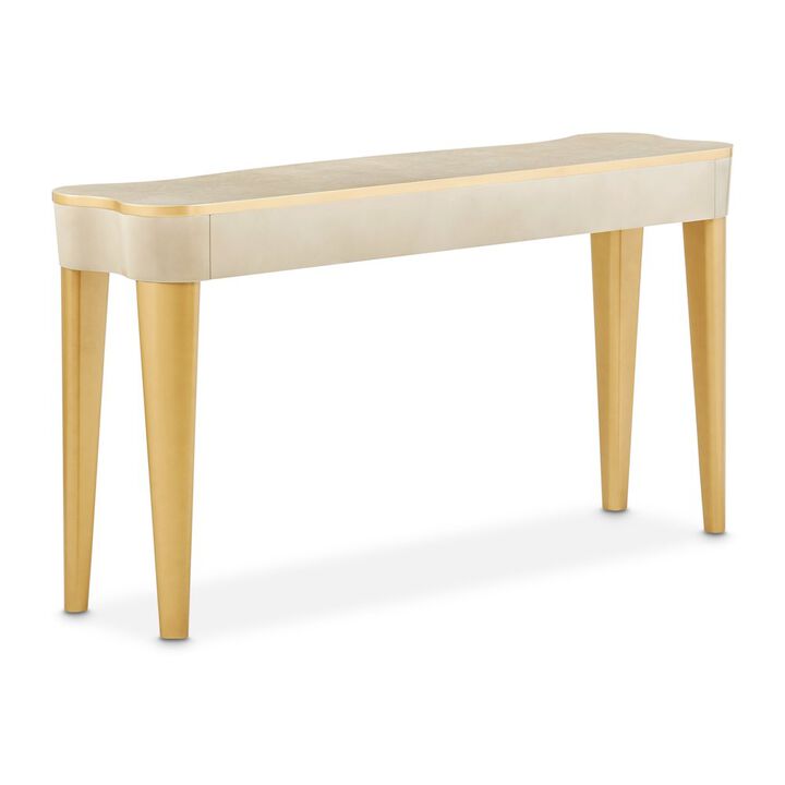 Michael Amini La Terrazza Console Table - Silver Mist