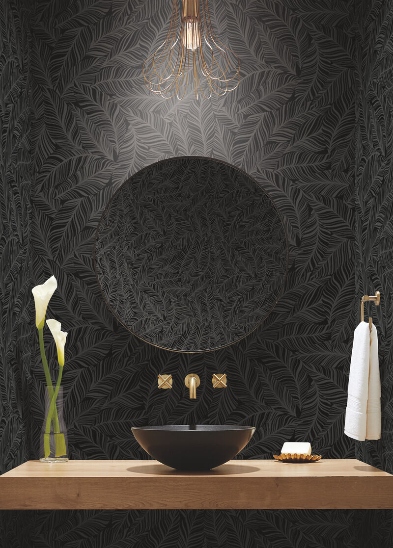 Rainforest Canopy Black Wallpaper image number 1