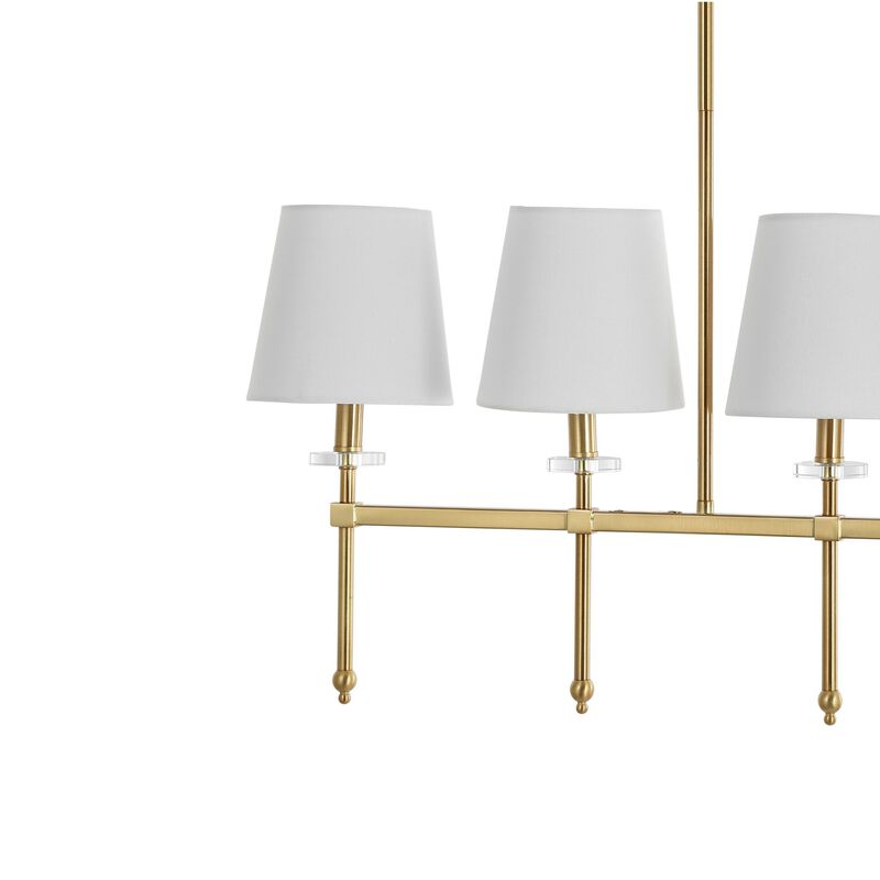 Sophie 5-Light Modern Midcentury Iron Linear LED Pendant