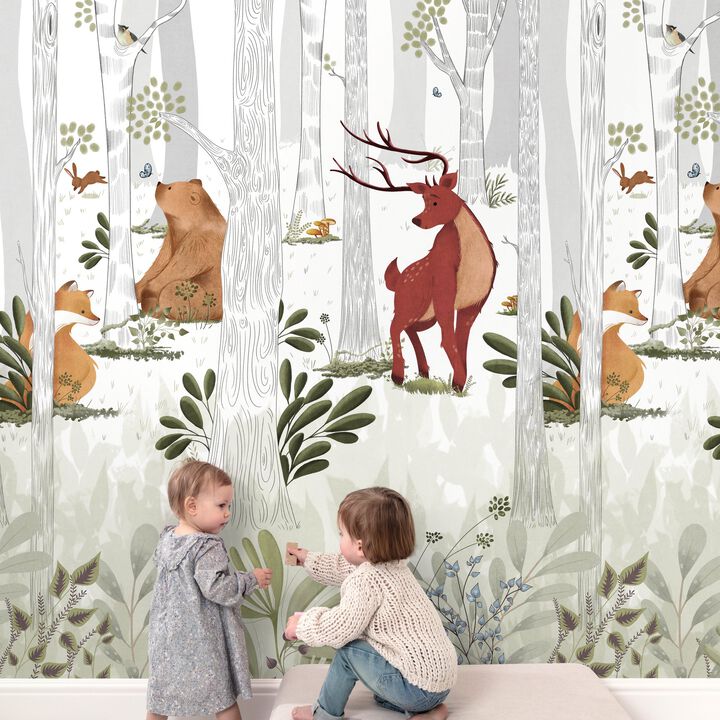 Orom II Photographic All-over Print Multi-colored Mural A73301