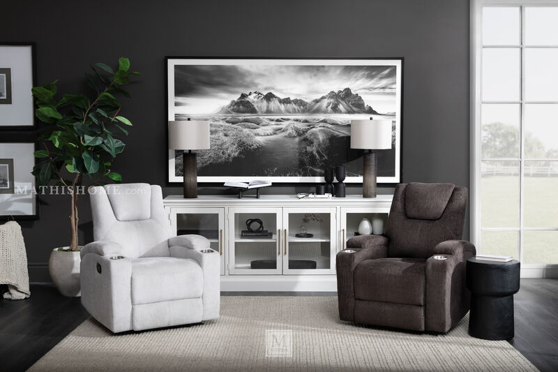 Primetime Rocking Recliner in Gray image number 1