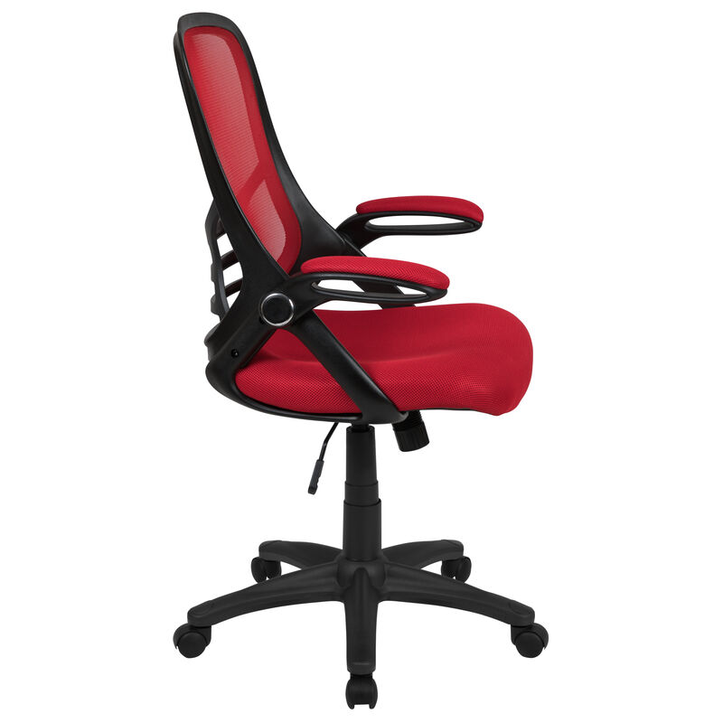 Porter High Back   Mesh Ergonomic Swivel Office Chair with Frame and Flip-up Arms image number 7
