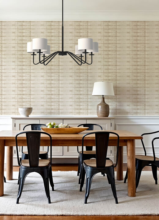 Modulus Beige Geometric Stripe Wallpaper (Set of 2)