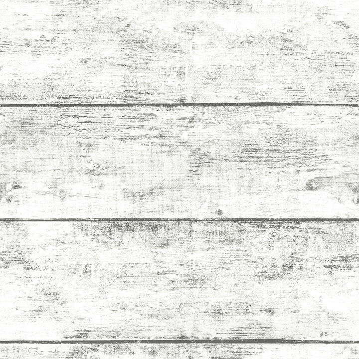 Cabin White Wood Planks Wallpaper