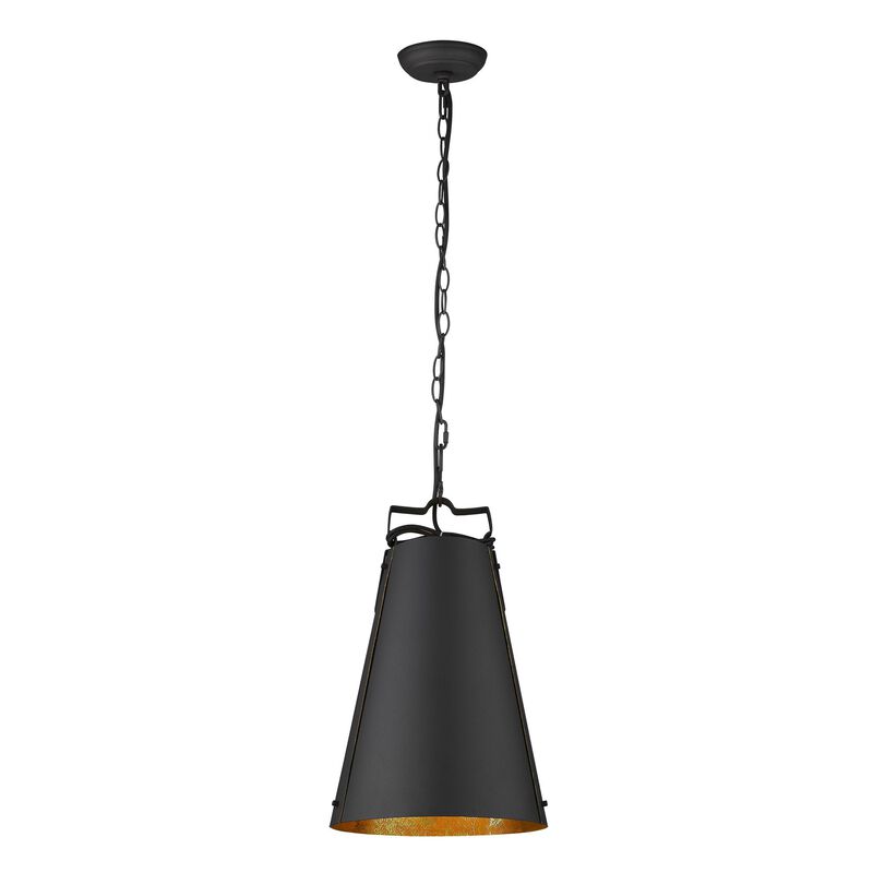 Hivvago Faza 1-Light Matte Black Pendant