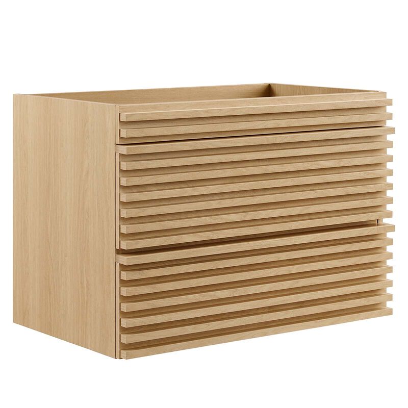 Render 30" Wall-Mount Bathroom Vanity Cabinet (Sink Basin Not Included) image number 0
