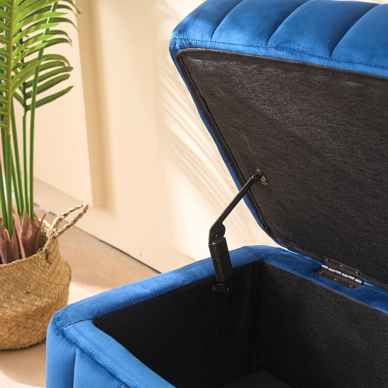 Merax Multi-Functional Velvet Storage Soft Bench
