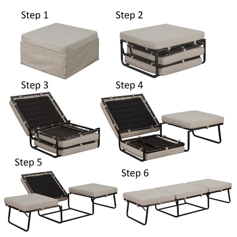 Convience Concept, Inc. Folding Bed Ottoman Coffee Table