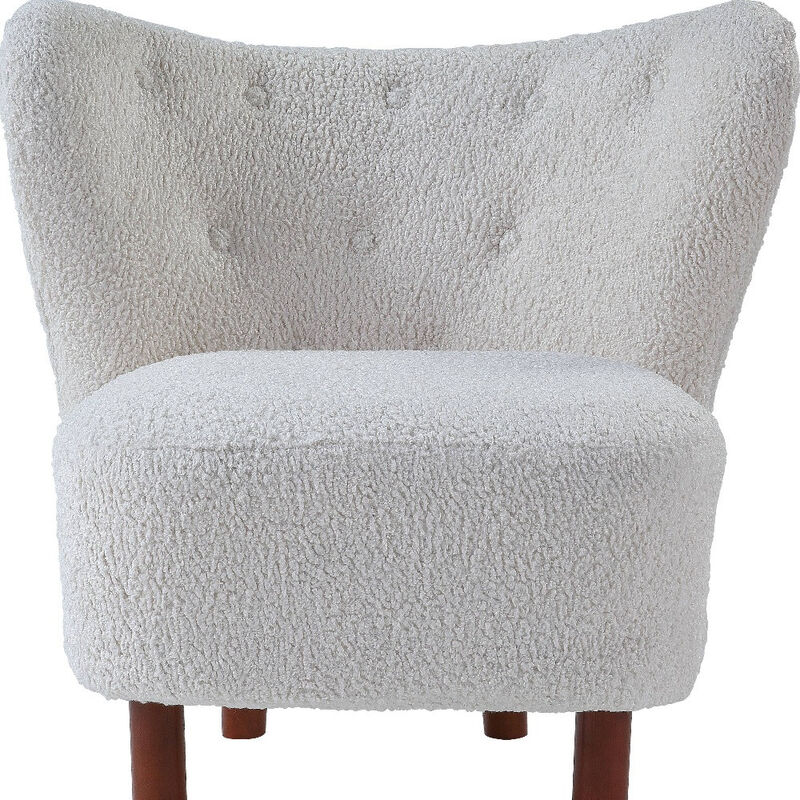 Polka Dot Upholstered Wingback Chair for Living Room or Bedroom