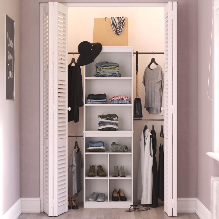 Closet Storage System, Dove Gray