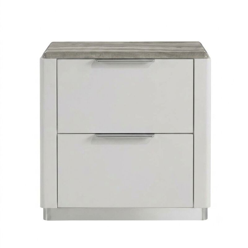 Orlissiq Marble-Top Nightstand image number 0