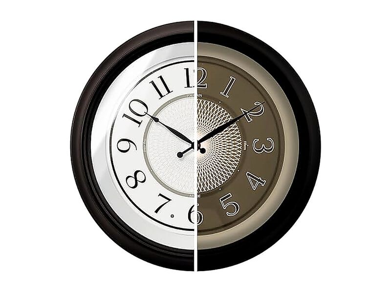 Galaxy 18 Inch Luminous Atomic Wall Clock Night Light Illuminated Smart Sensor image number 0