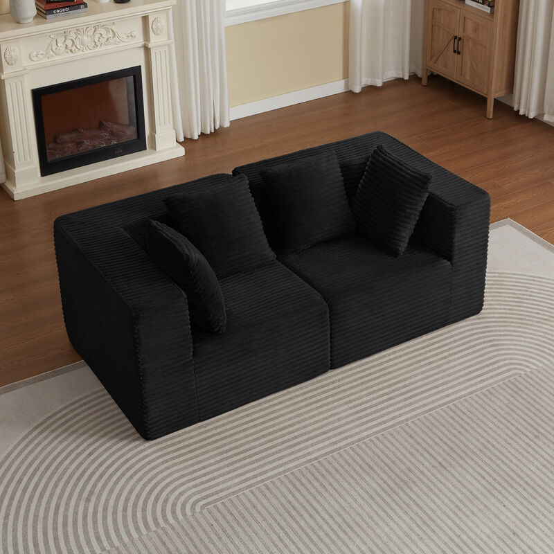 Bacras Boneless loveseat image number 3