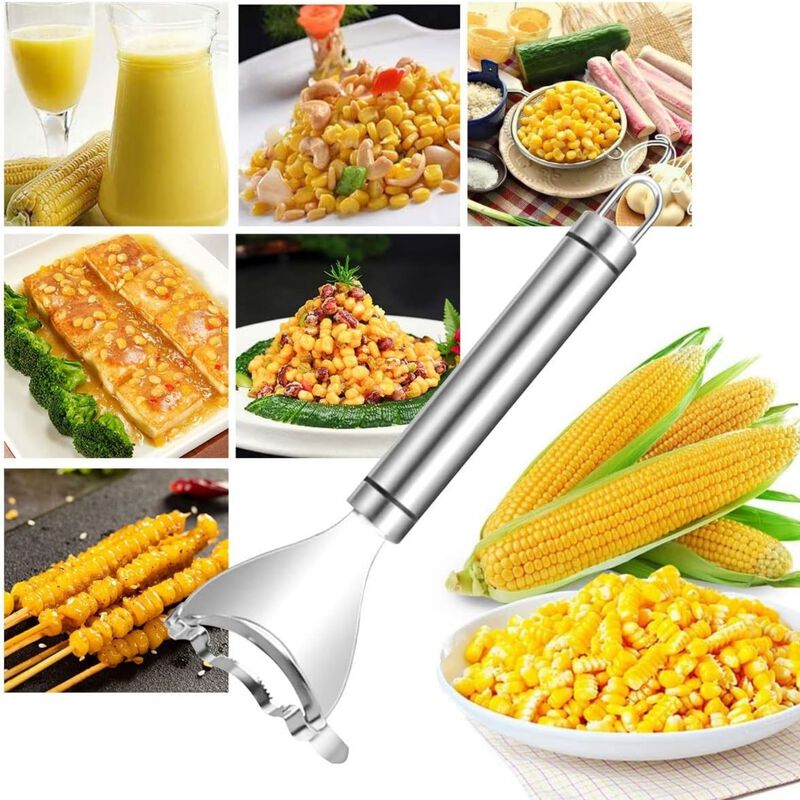 Stainless Steel Corn Cob Peeler Tool image number 3