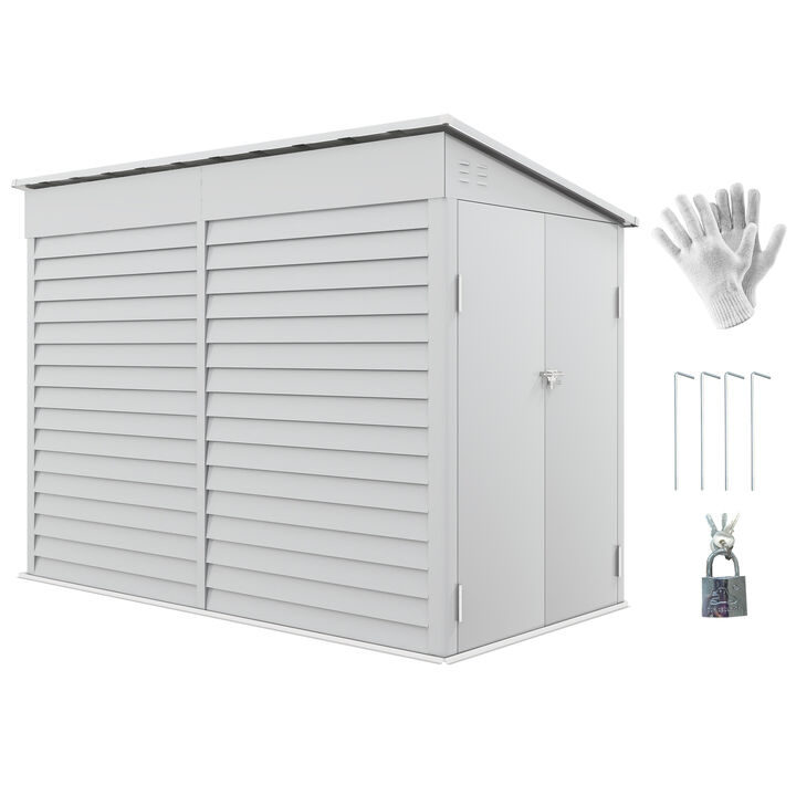 Hivvago 4.6x9 FT Outdoor Lean-To Storage Shed