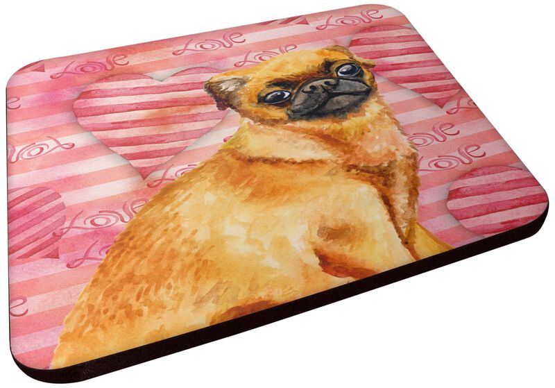 Caroline's Treasures Small Brabant Griffon Love Decorative coasters, Multicolor