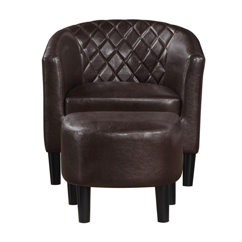 Convience Concept, Inc. Take a Seat Roosevelt Accent Chair with Ottoman