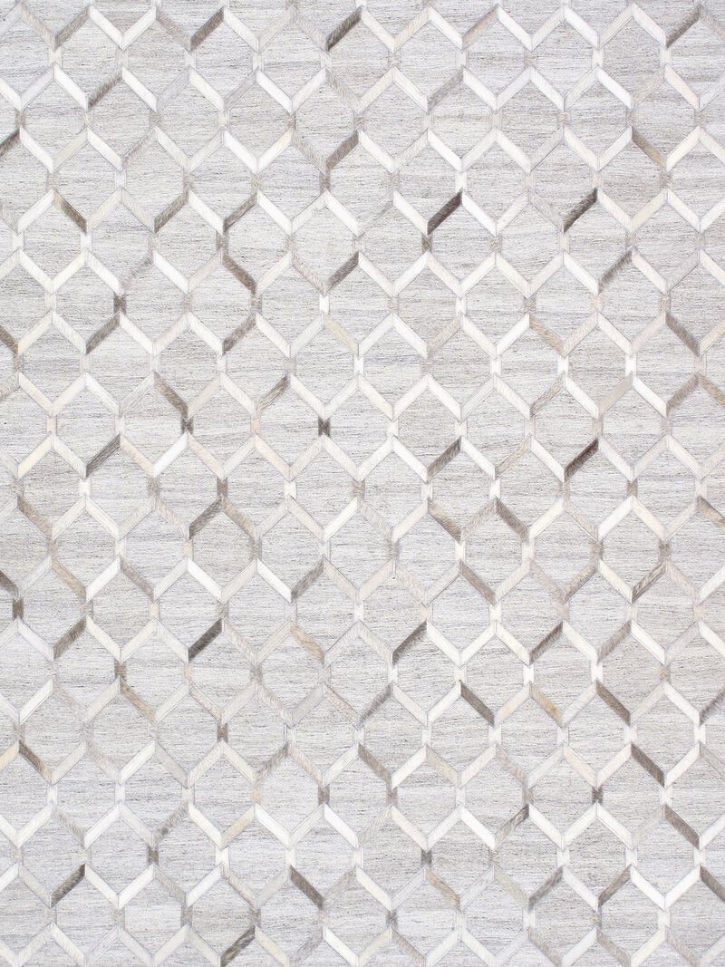 Pasargad Home Galaxy Cowhide& Sari Silk Area Rug image number 1