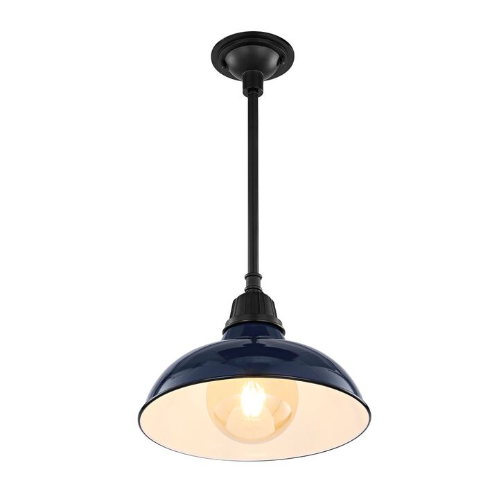 Jasper Farmhouse Industrial Indoor/Outdoor Iron LED Pendant