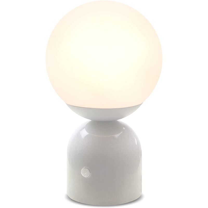 Mila Black Marble LED Table Lamp image number 0