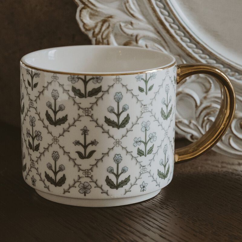 Floral Quilt 14 oz Coffee Mug image number 2