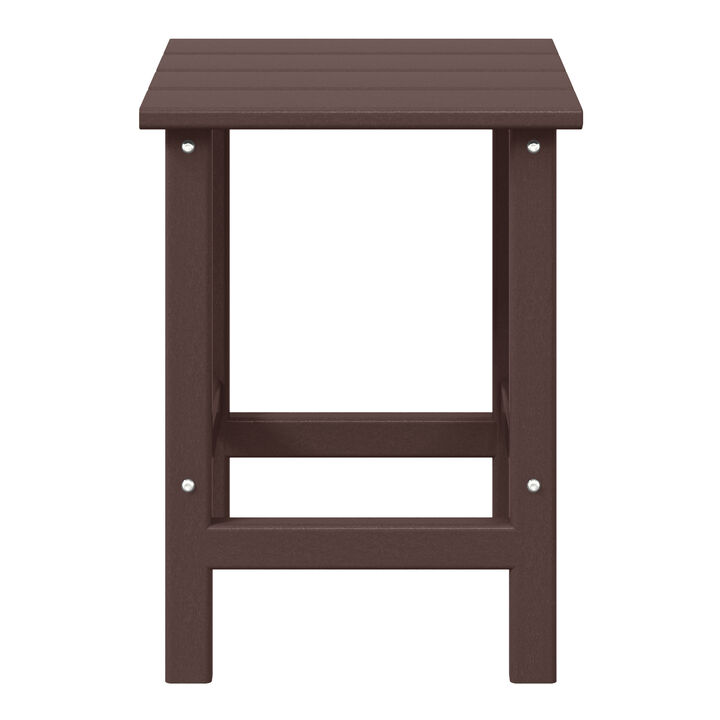 WestinTrends 14" square outdoor Side table for Adirondack chair