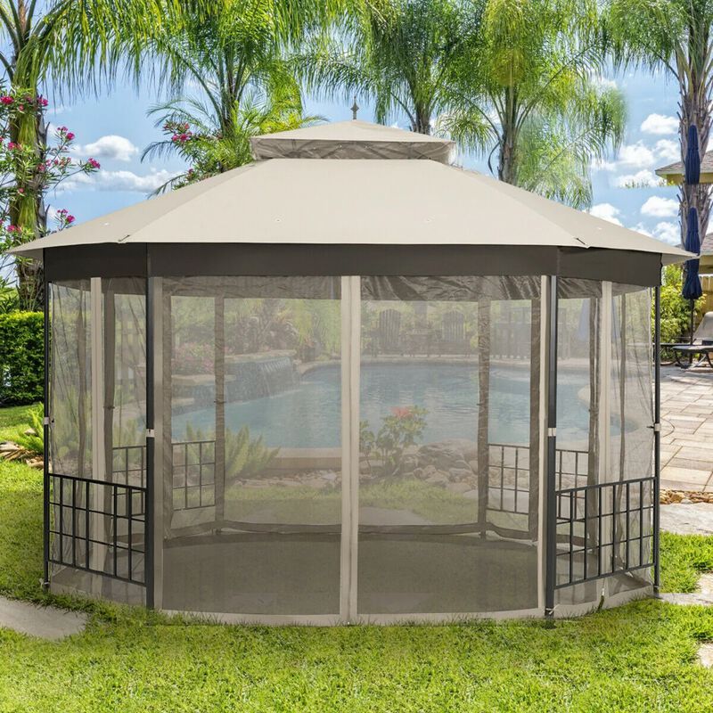10'x 12' Octagonal Patio Gazebo image number 3