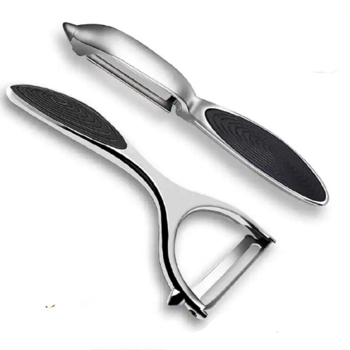 Pack of 2 Stainless Steel Vegetable Peeler Set