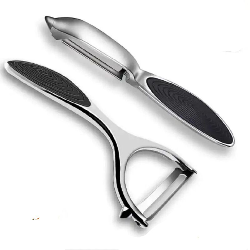 Pack of 2 Stainless Steel Vegetable Peeler Set image number 0