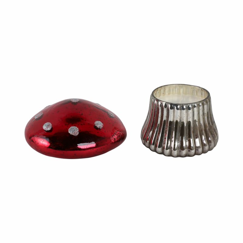 Cinnamon Mushroom Candle, Red image number 2