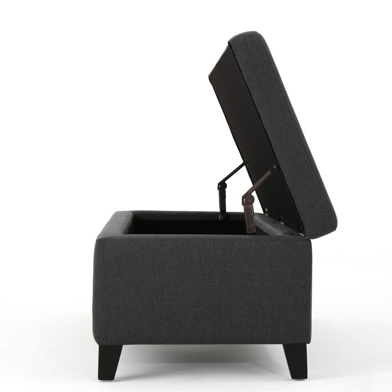 Merax Modern Storage Ottoman Bench image number 4