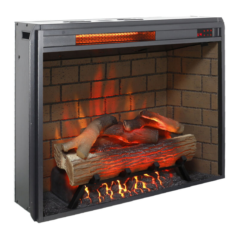 Streamdale 28'' Infrared Electric Fireplace with Trim, Touch Panel Heater, Firebox and Sound image number 6
