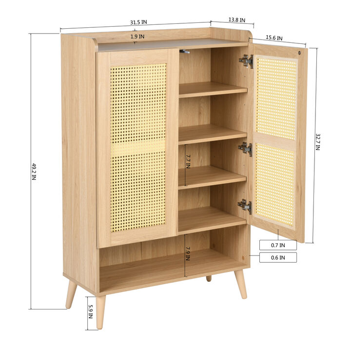 Freestanding Storage Cabinet Console Sideboard Table Living Room Entryway Kitchen Organizer