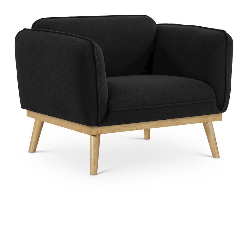 Meridian Furniture Nolita Black Boucle Fabric Chair