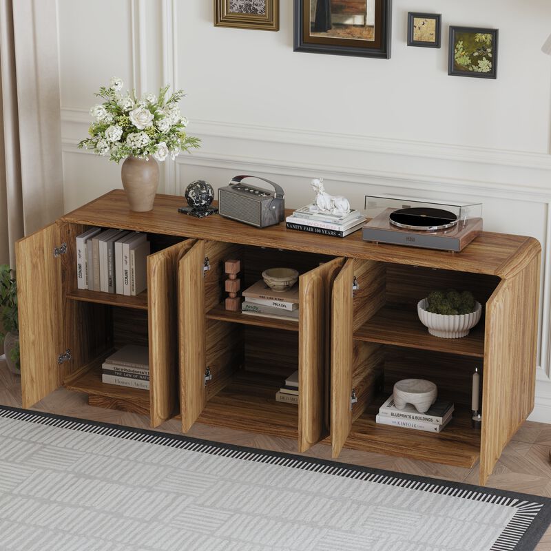 Kick 6 Door Sideboard Cabinet image number 4