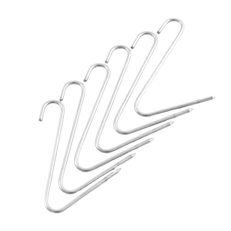 INGRILL Stainless Steel Meat Hooks &ndash; Set of 6, Heavy-Duty 304 Stainless Steel Hanging Hooks for Barrel & Drum Smokers