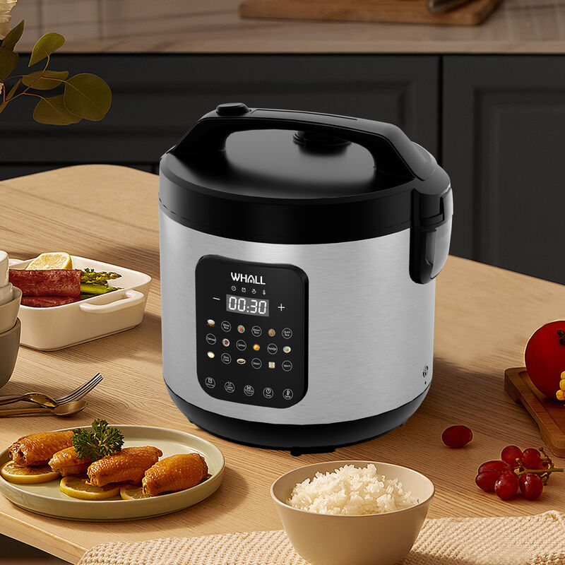WHALLULTRA 10-Cup Digital Rice Cooker & Steamer, 20-Cup Cooked Capacity, Multi-Function with Slow Cook & Oatmeal Settings, Auto Keep Warm image number 5