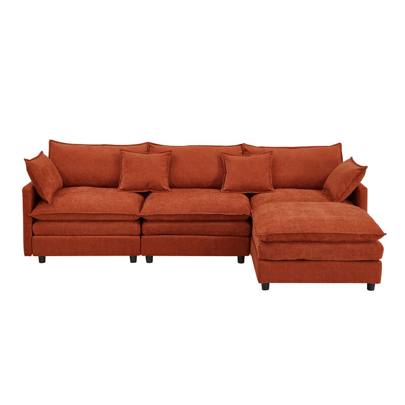 Vulwab 105" Modular Sectional Couch image number 0