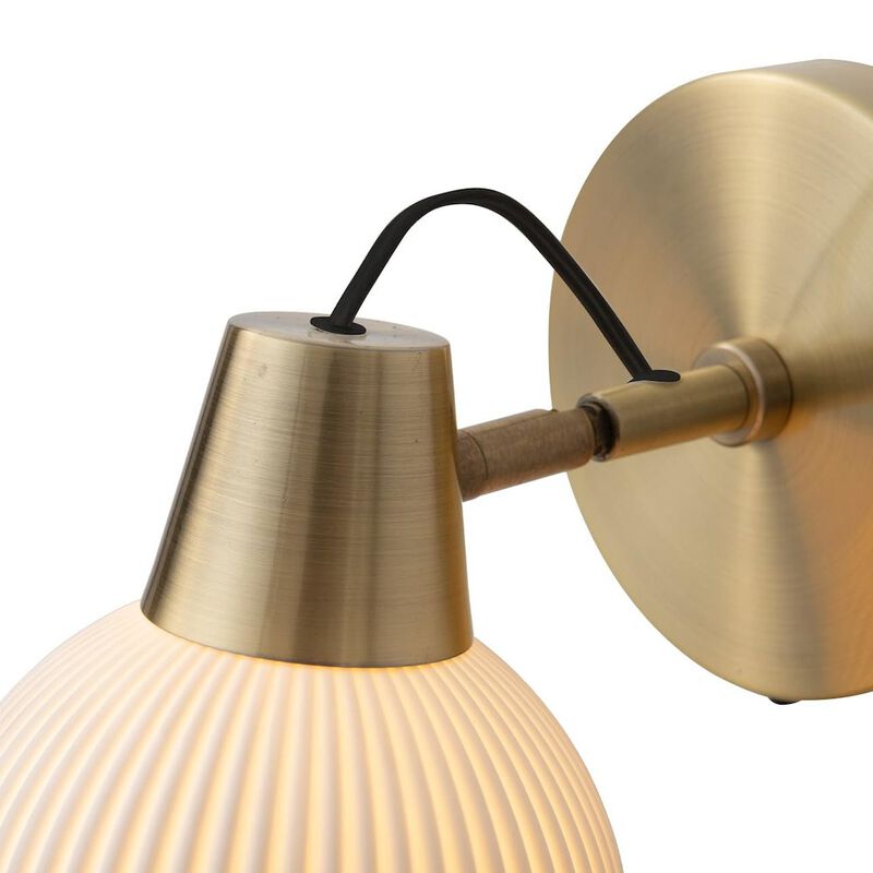 NOVA OF CALIFORNIA Petaluma Bone Porcelain Wall Sconce