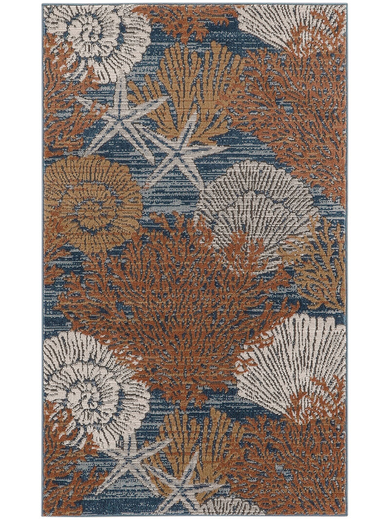 Seaside SDS04 Blue/Multicolor 3' x 5' Rug