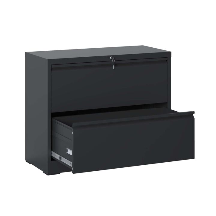 GOODSILO Heavy-Duty 2-Drawer Steel File Cabinet for Document Organization and Secure Storage