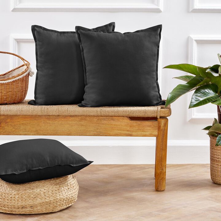 Solino Home 100% Pure Linen Pillow Cover - Santa Barbara