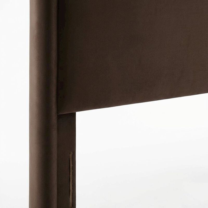 Velvet King Headboard in Soft Fabric, Plush Upholstery, Elegant Design image number 5