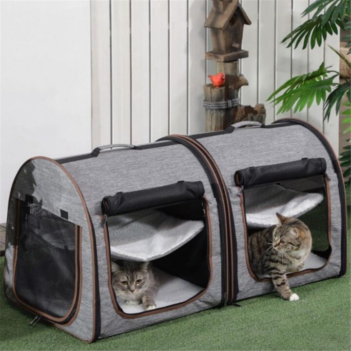 Pet Cat Carrier – Portable and Comfortable Travel Crate for Cats and Small Pets