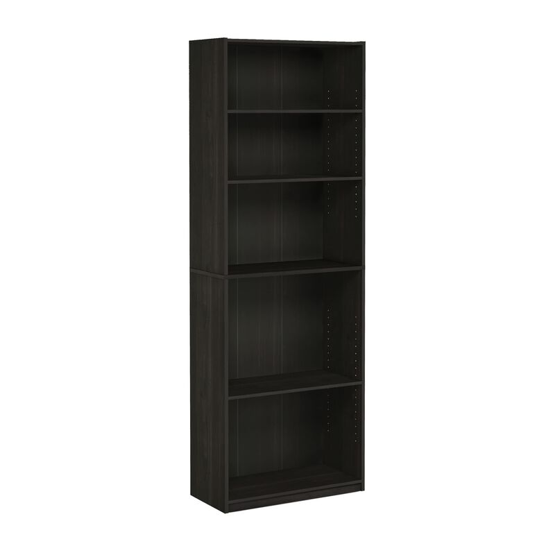 FurinnoFURINNO JAYA Simply Home 5-Shelf Bookcase, 5-Tier, Espresso