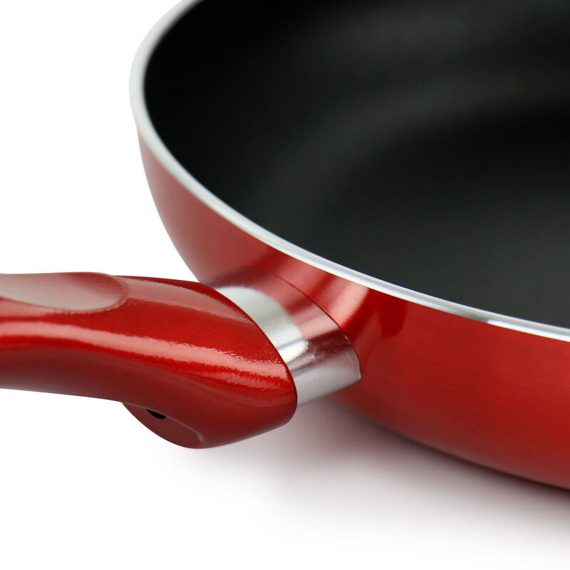 Better Chef 8in Aluminum Non Stick Gourmet Frying Pan in Red image number 4