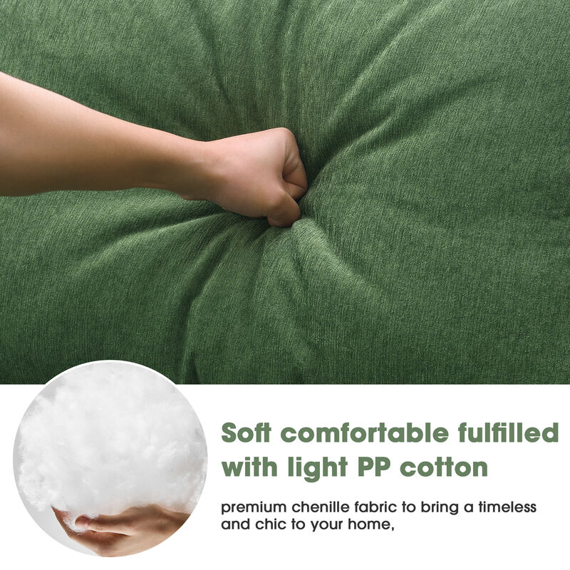 MONDAWE Modular Sectional Living Room Sofa Set, Modern Minimalist Style Couch, L-Shape Upholstered Sleeper Sofa for Living Room, Bedroom