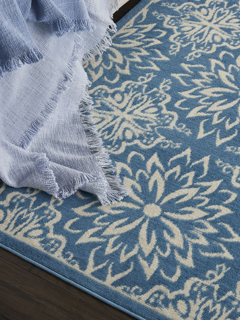 Jubilant JUB06 Ivory/Blue 4' x 6' Rug